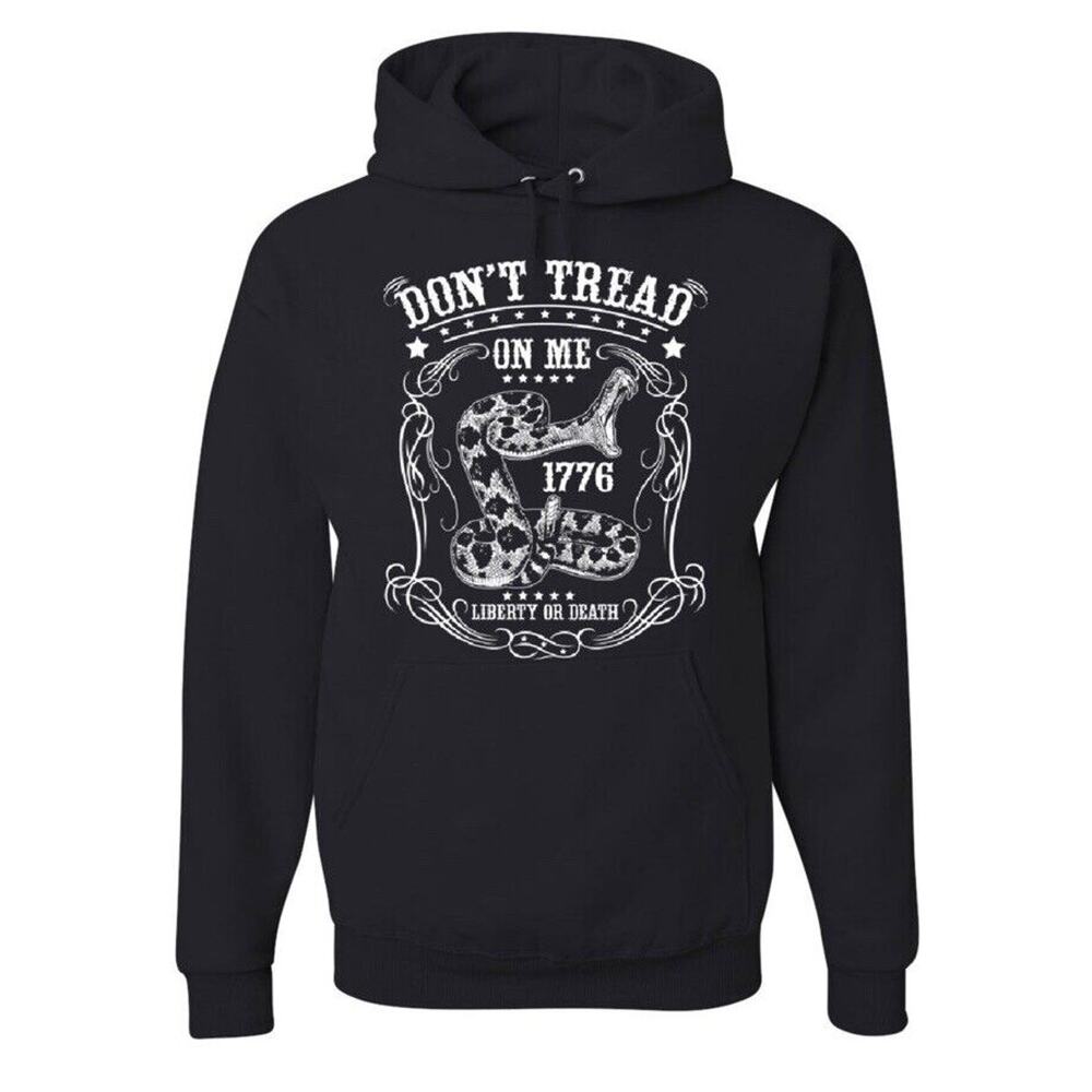 Gildan Black Hoodie with White Graphic
